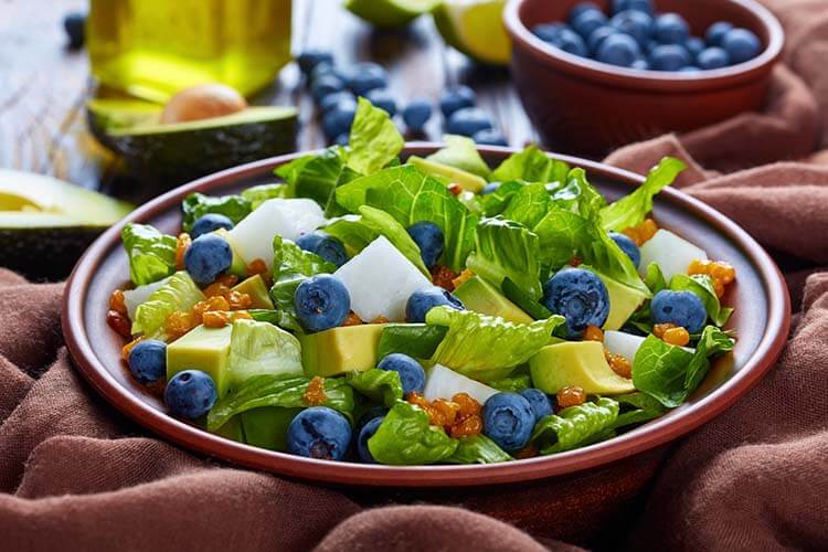 blueberry avocado jicama salad