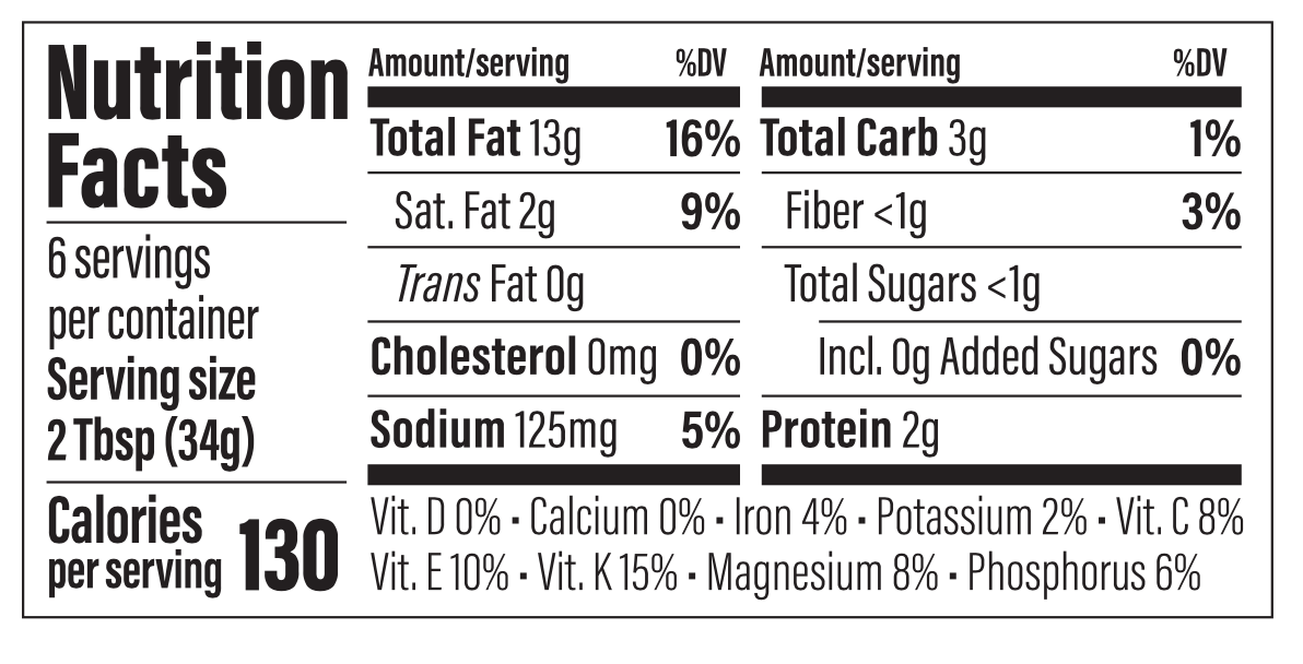 pepita lime nutrition facts